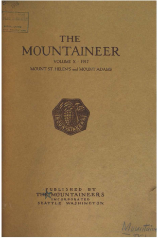 The Mountaineer 1917 cover